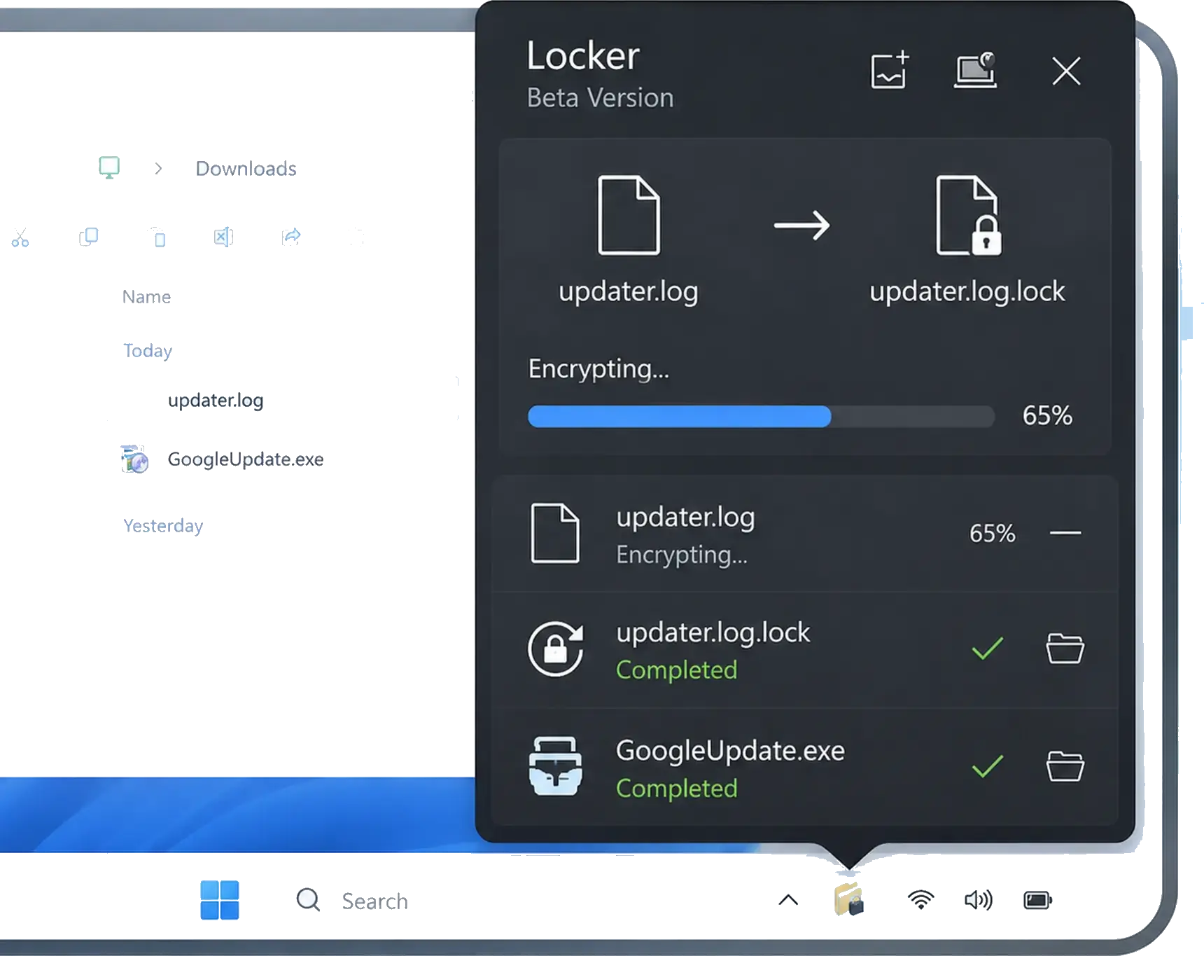 AESLocker on Windows
